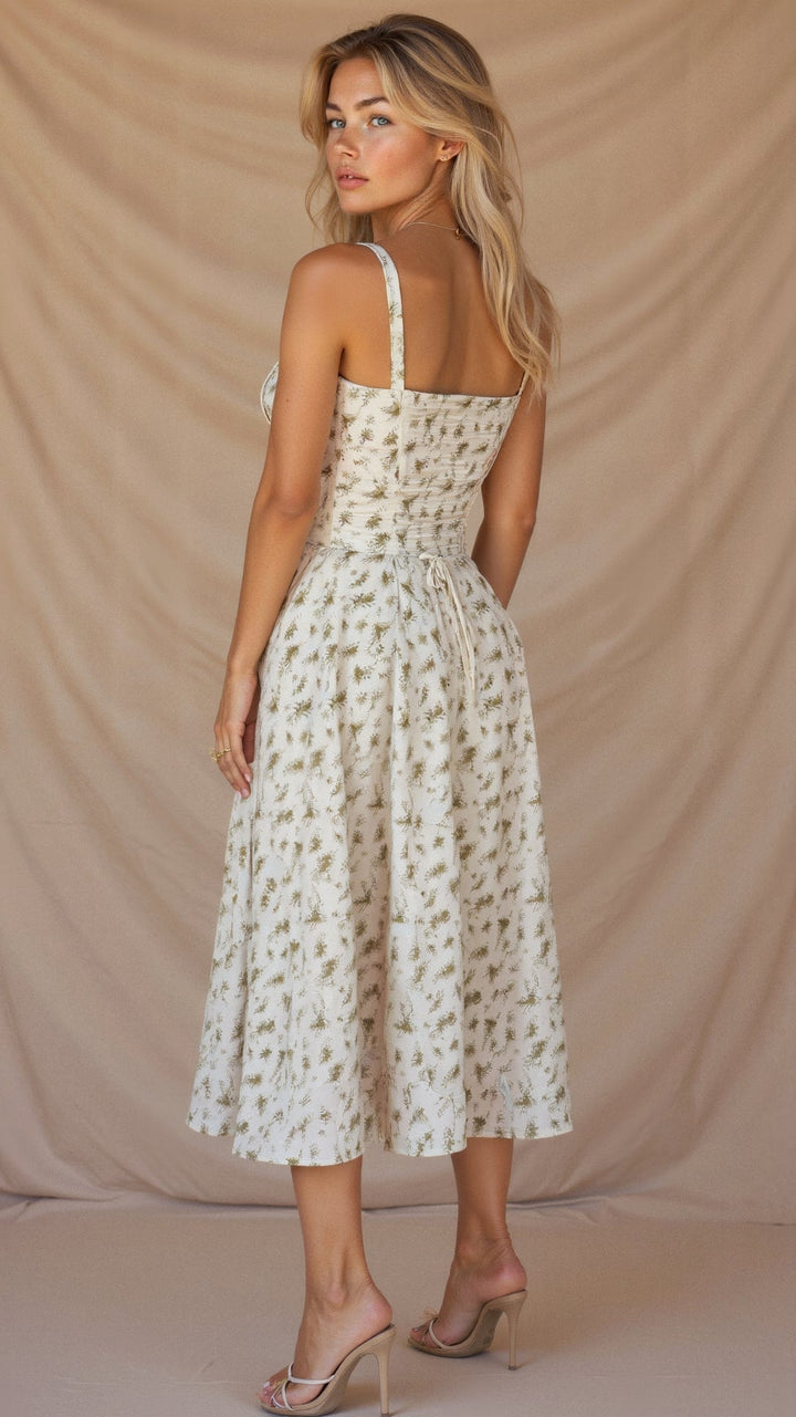 Modernes figurbetontes Damenkleid mit Taillendetail, ideal für stilvolle Outfits und besondere Anlässe.