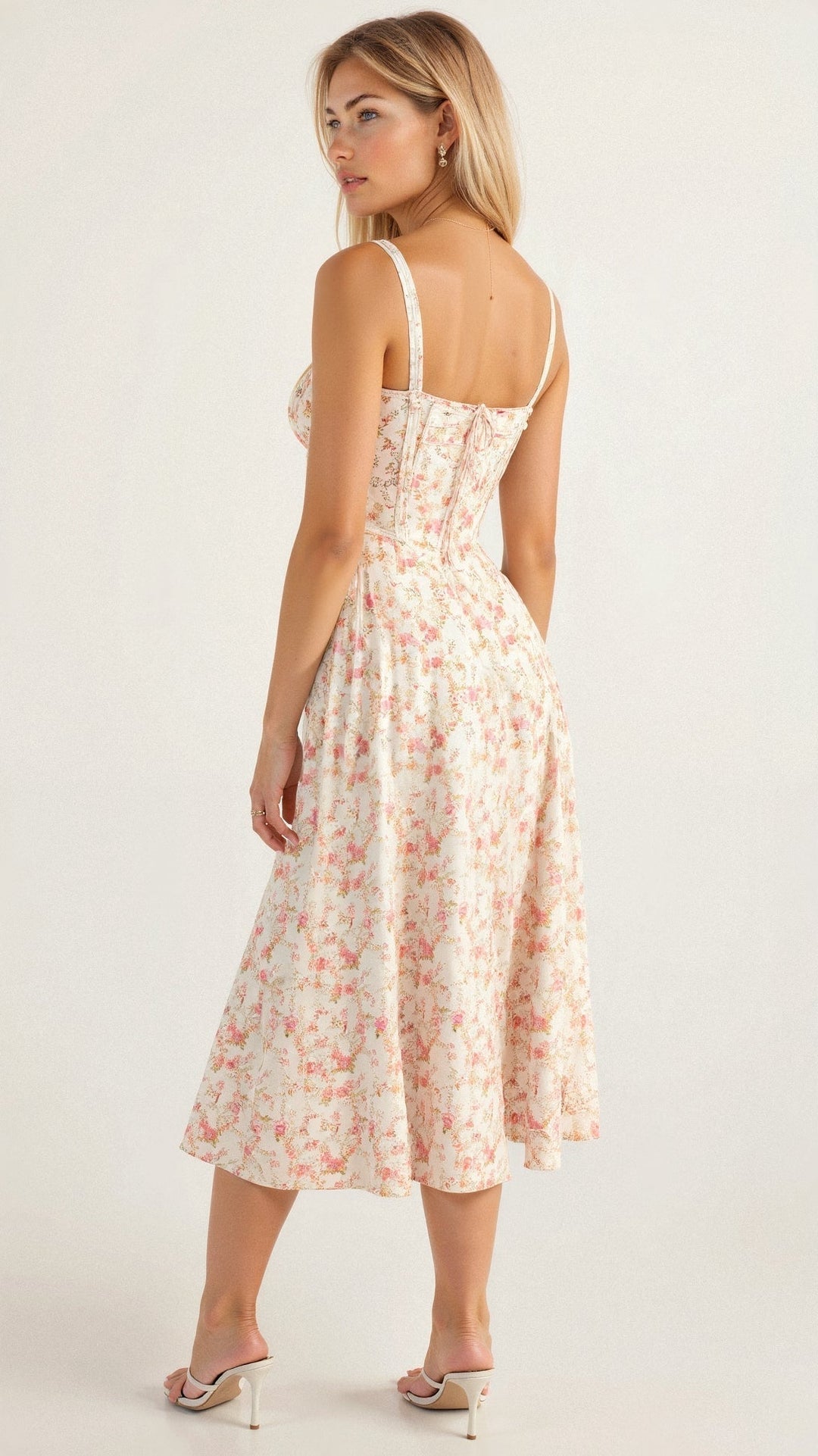 Klassisches Taillenkleid für Damen in elegantem Schnitt, perfekt für eine schmeichelhafte Silhouette.
