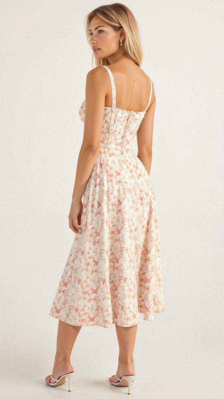 Klassisches Taillenkleid für Damen in elegantem Schnitt, perfekt für eine schmeichelhafte Silhouette.