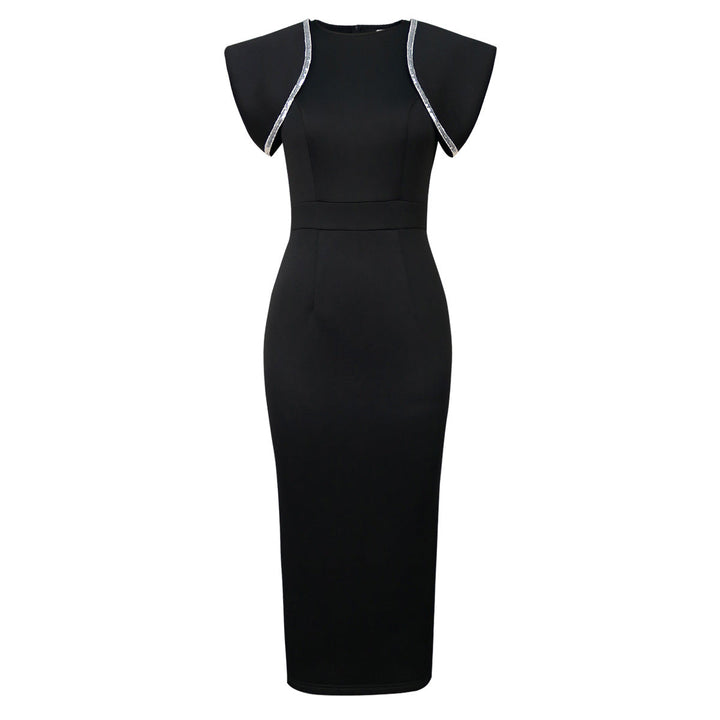 Stilvolles Partykleid für Damen, figurbetont, mit glamourösen Rüschendetails.