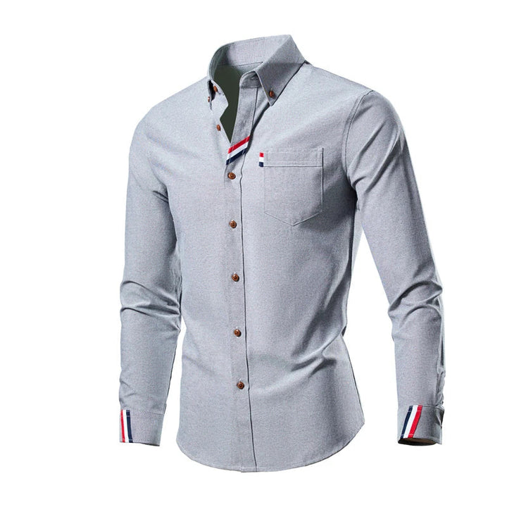 Bequemes Herren Langarm Freizeithemd. Ideales Männerhemd für Frühling, leger und elegant, perfekt für den Alltag.