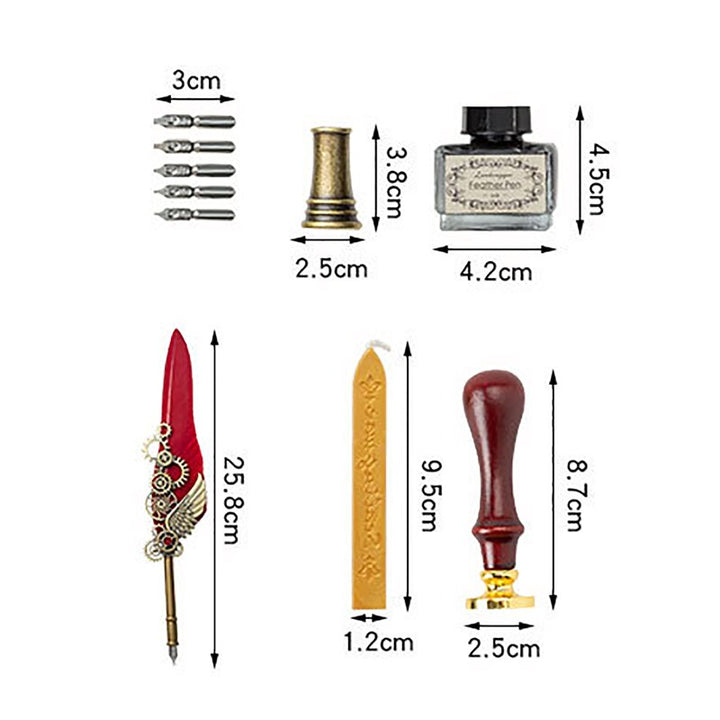 Detailaufnahme des eleganten Federstifts für Kalligraphie & kreatives Schreiben, ein ideales Schreibwaren-Geschenk.