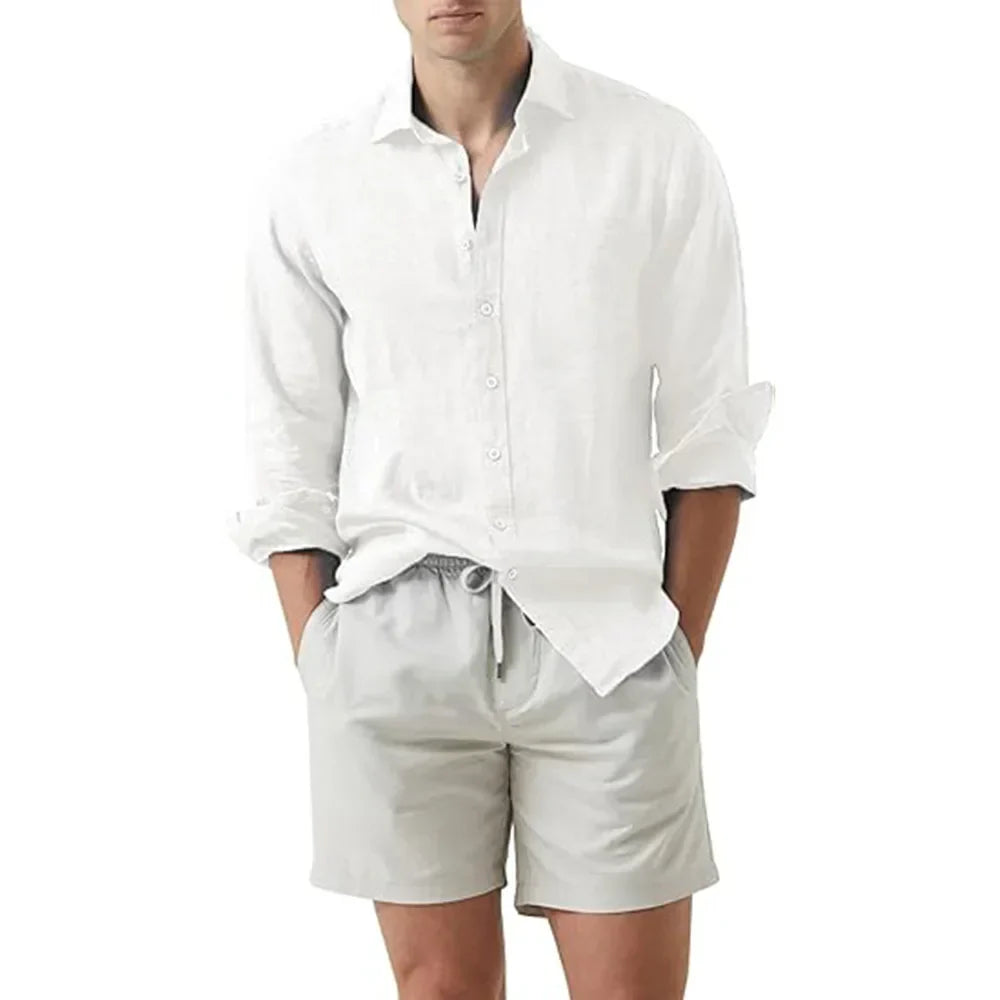 Komfortables, atmungsaktives Herren Sommerhemd in eleganter Passform, perfekt für leichte Sommerkleidung.