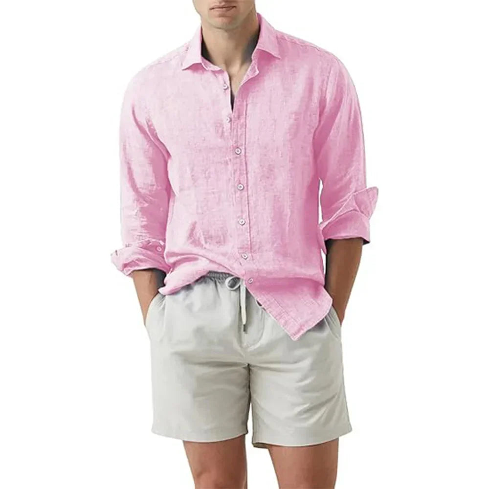 Vielseitiges Herrenhemd für den Sommer, geeignet für Business Casual, Freizeit und elegante Anlässe.