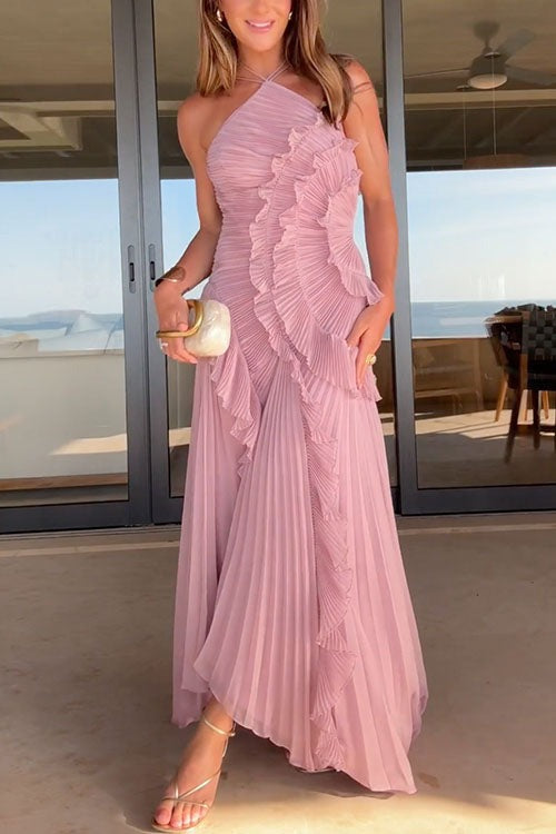 Elegantes, luftiges Maxikleid für Damen in Hellblau, perfekt für Sommer & Freizeit.