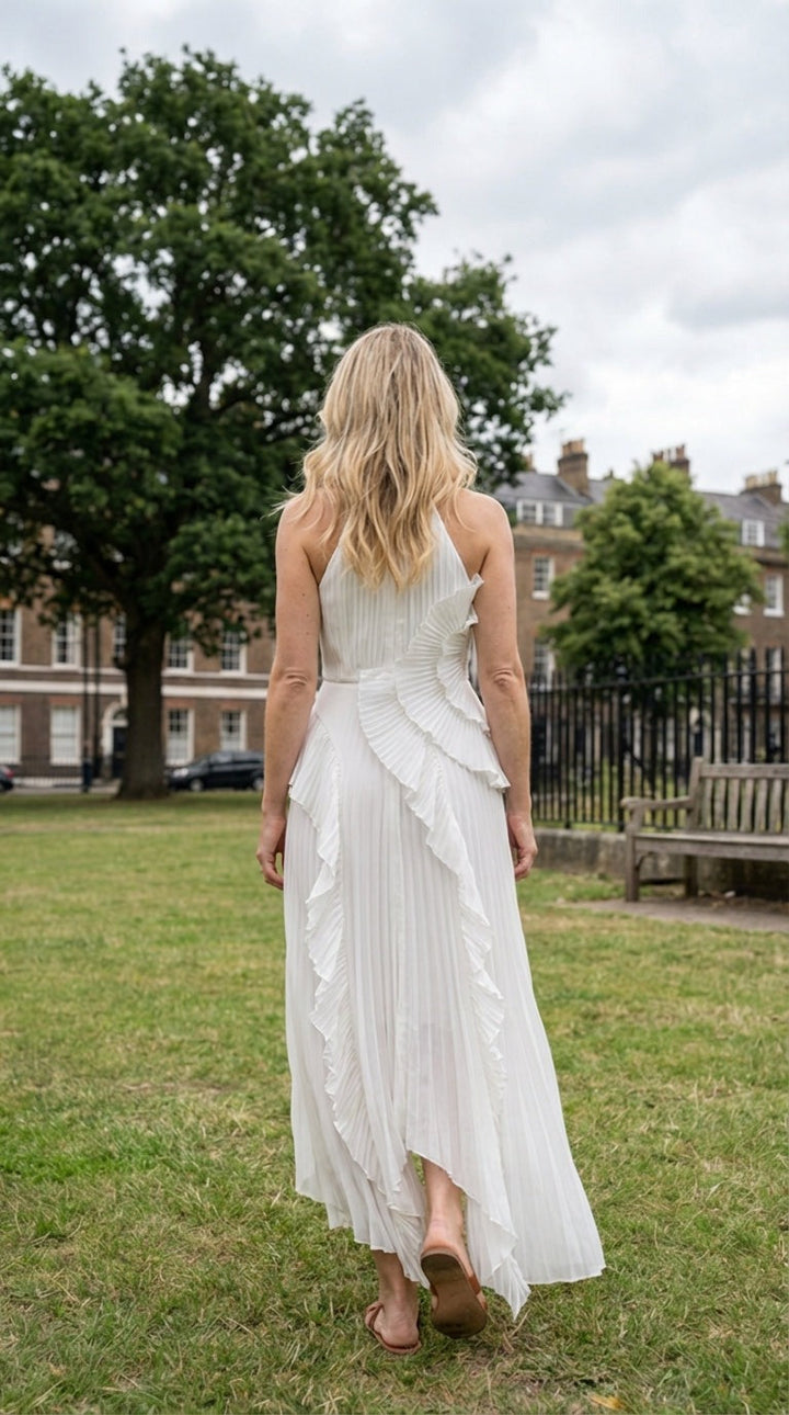 Elegantes, langes Damenkleid für Sommer & Freizeit, luftig und angenehm zu tragen.