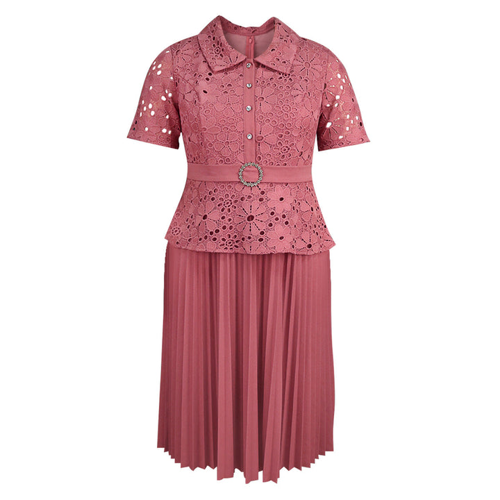 Knielanges, ärmelloses Damenkleid im Vintage-Stil mit exquisiter Blumenstickerei; ein schickes Freizeitkleid.