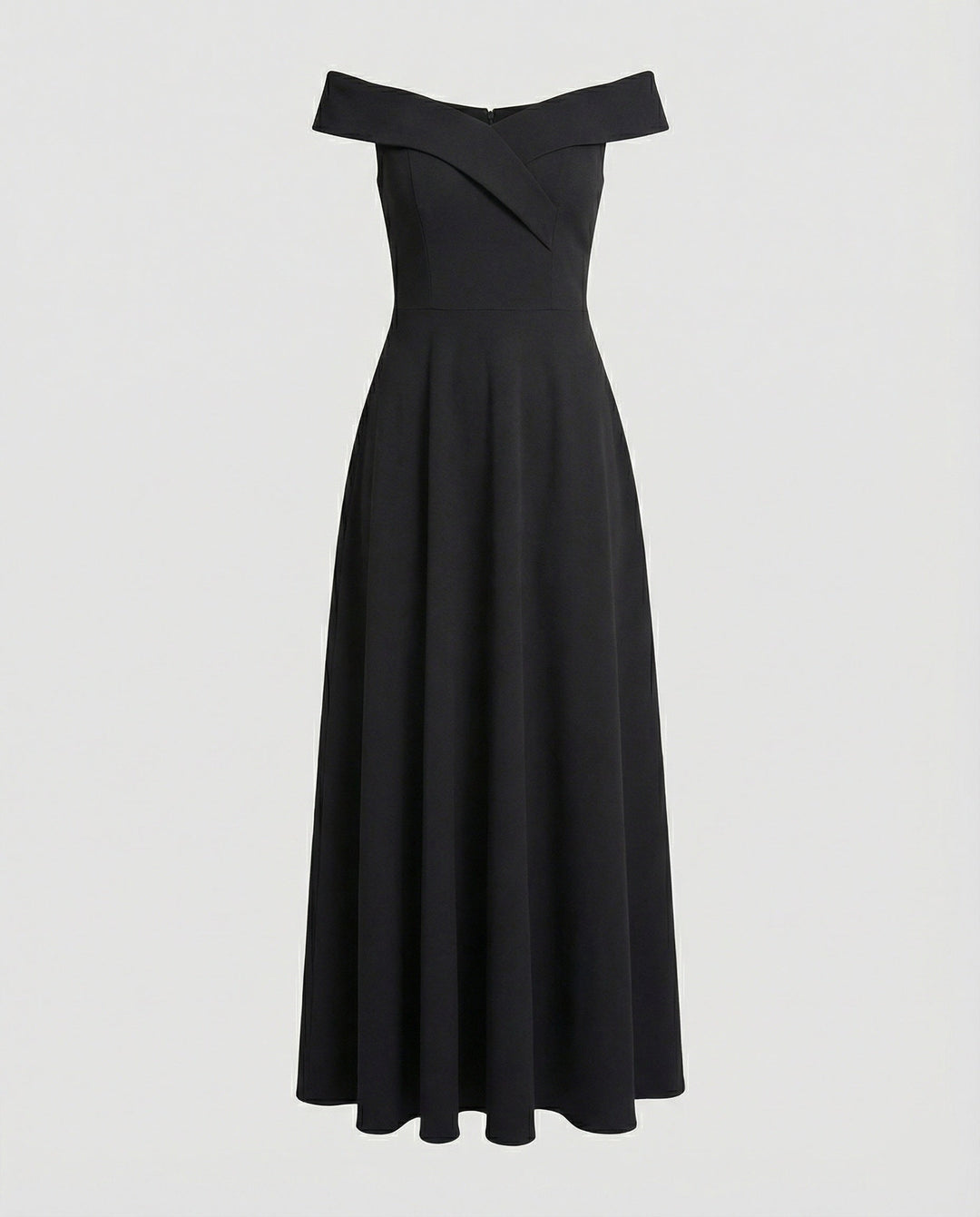 Blaues Damen Off-Shoulder Abendkleid im Catwalk-Stil, langes Gala-Kleid für Hochzeiten & festliche Events.