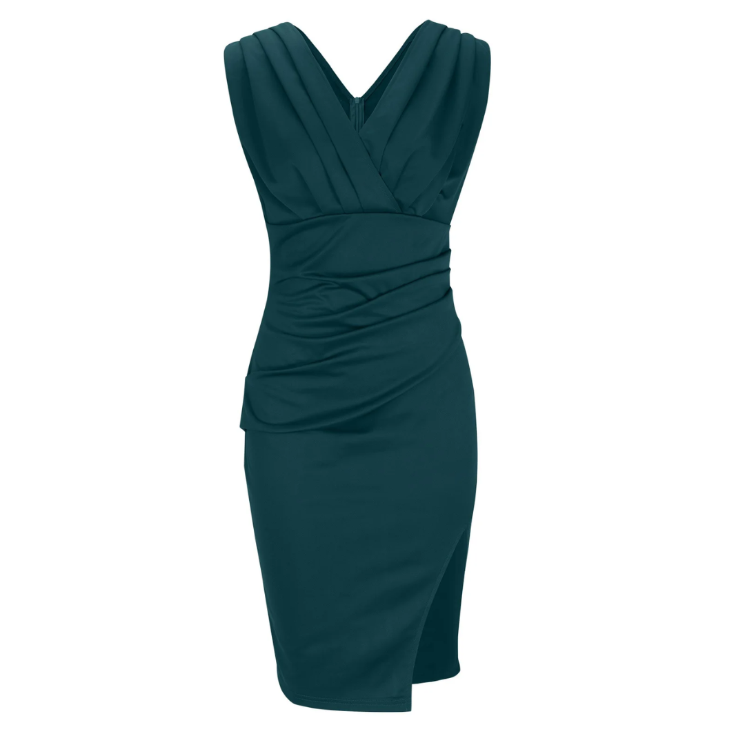 Kurz geschnittenes Damen Cocktailkleid, figurbetont. Ideales Partykleid für warme Sommernächte.
