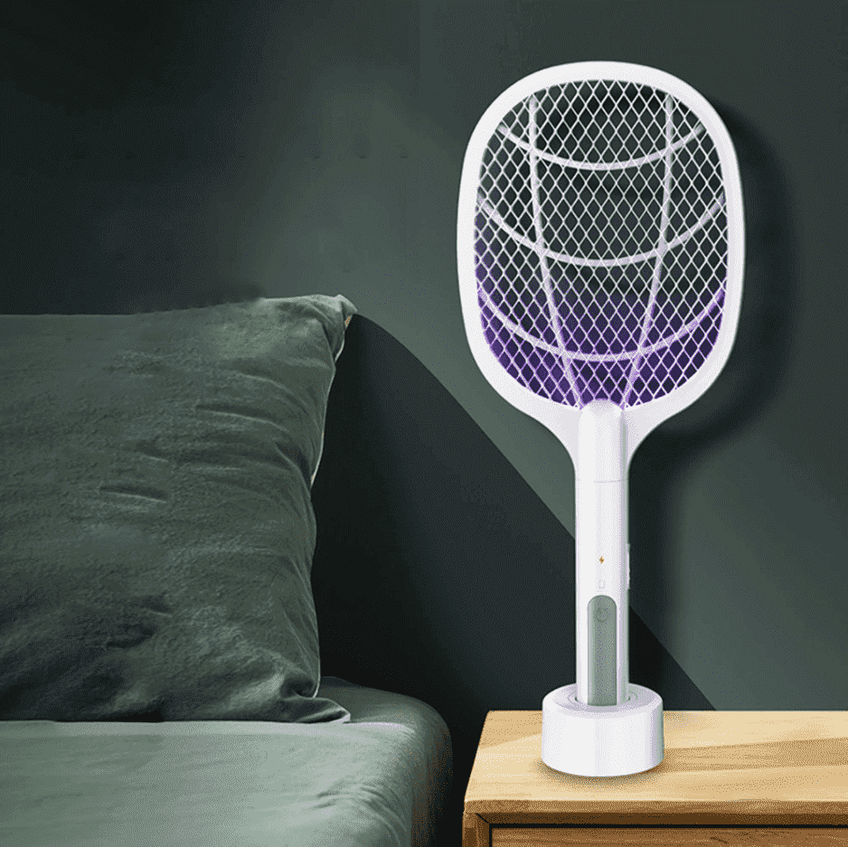 Wiederaufladbare elektrische Fliegenklatsche, ideal zur Mückenbekämpfung im Garten und Outdoor.