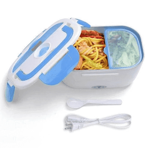 Moderne elektrische Bento-Box als Speisenwärmer; perfekte Lösung für warme Mahlzeiten ohne Aufwand.