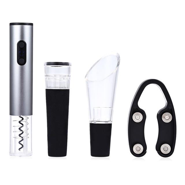 Vielseitiger kabelloser elektrischer Korkenzieher blau, perfekte Ergänzung für jedes Barzubehör.