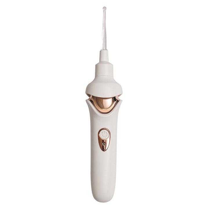 Elektrischer Ohrenschmalzreiniger mit Ladekabel. Hygienische Ohrensauberkeit dank USB-Ladung.