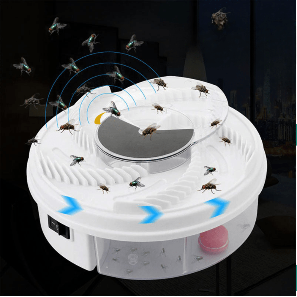Effizienter, elektrischer Fliegenfänger mit USB-Anschluss. Chemiefreie Schädlingsbekämpfung für Küche, Terrasse, Wohnung.