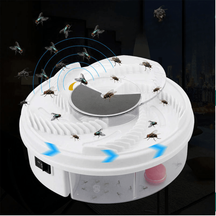 Effizienter, elektrischer Fliegenfänger mit USB-Anschluss. Chemiefreie Schädlingsbekämpfung für Küche, Terrasse, Wohnung.