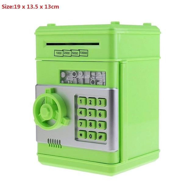 Elektronisches Sparschwein für Kinder mit ATM-Funktion, ideal zur Finanzbildung & zum Sparen.