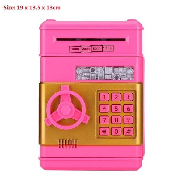 Perfektes Geschenk: Elektronisches Sparschwein mit ATM-Funktion für Kinder, fördert Finanzkenntnisse.