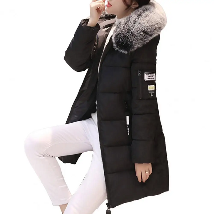 Stilvolle Elinora Damen Winterjacke, elegant & modern, bequeme Damenmode für den Winter.