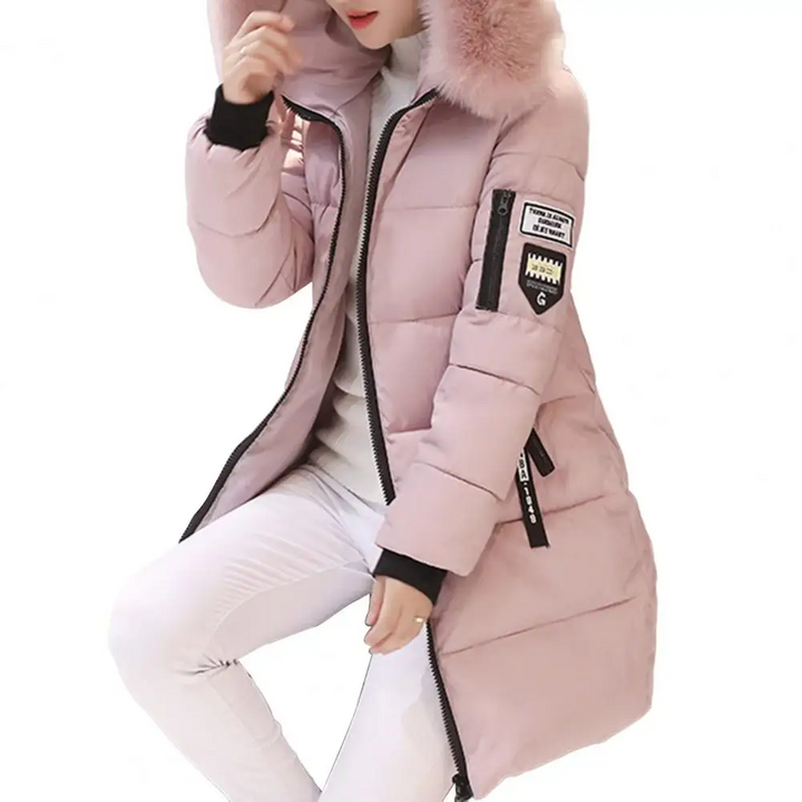 Kapuze der Elinora Damen Winterjacke, warm & winddicht, bietet Schutz vor Kälte.