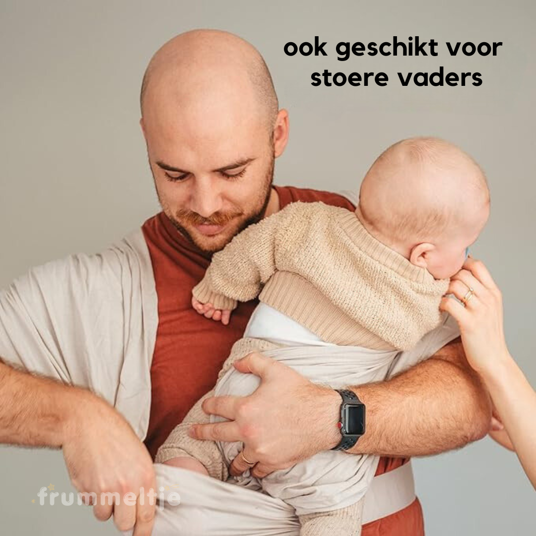 CuddleWrap Babytrage entlastet den Rücken der Eltern, bietet Geborgenheit & sicheren Halt für Babys.