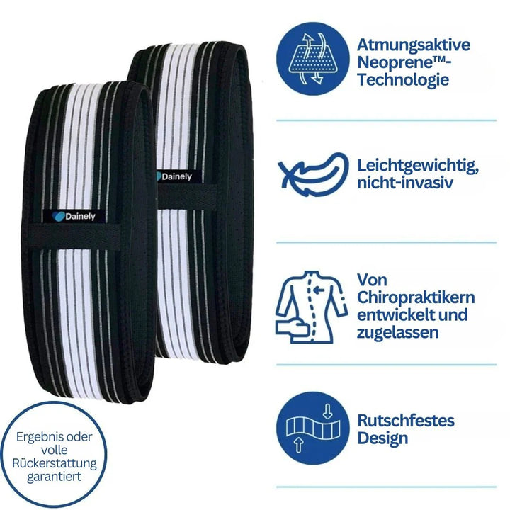 Unisex Becken- & Rückenstütze, stabilisiert die Wirbelsäule, entlastet den unteren Rücken. Ideal für Alltag & Postpartum.