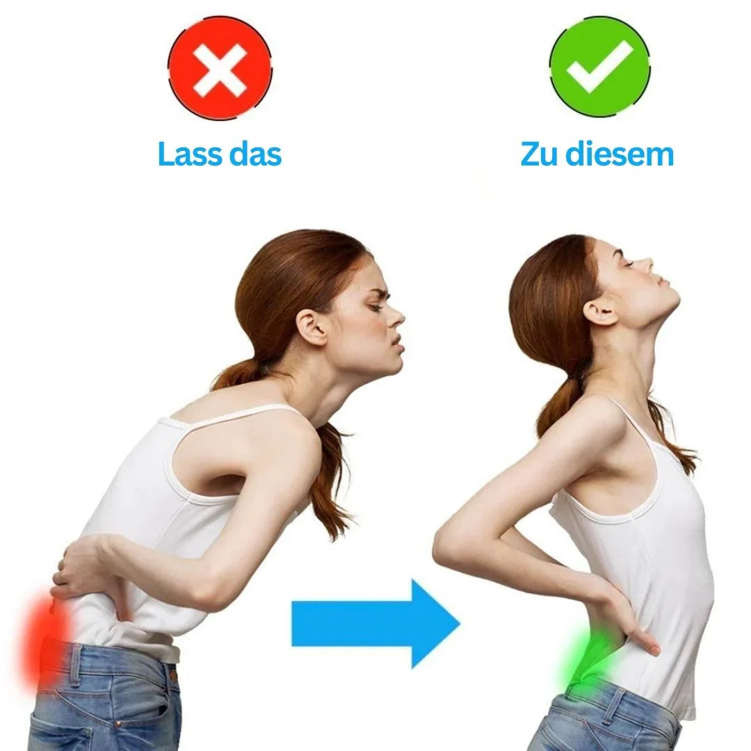 Komfortabler Rücken- und Beckengürtel für ergonomische Unterstützung. Perfekt zur Entlastung bei Rücken- & Beckenschmerzen.