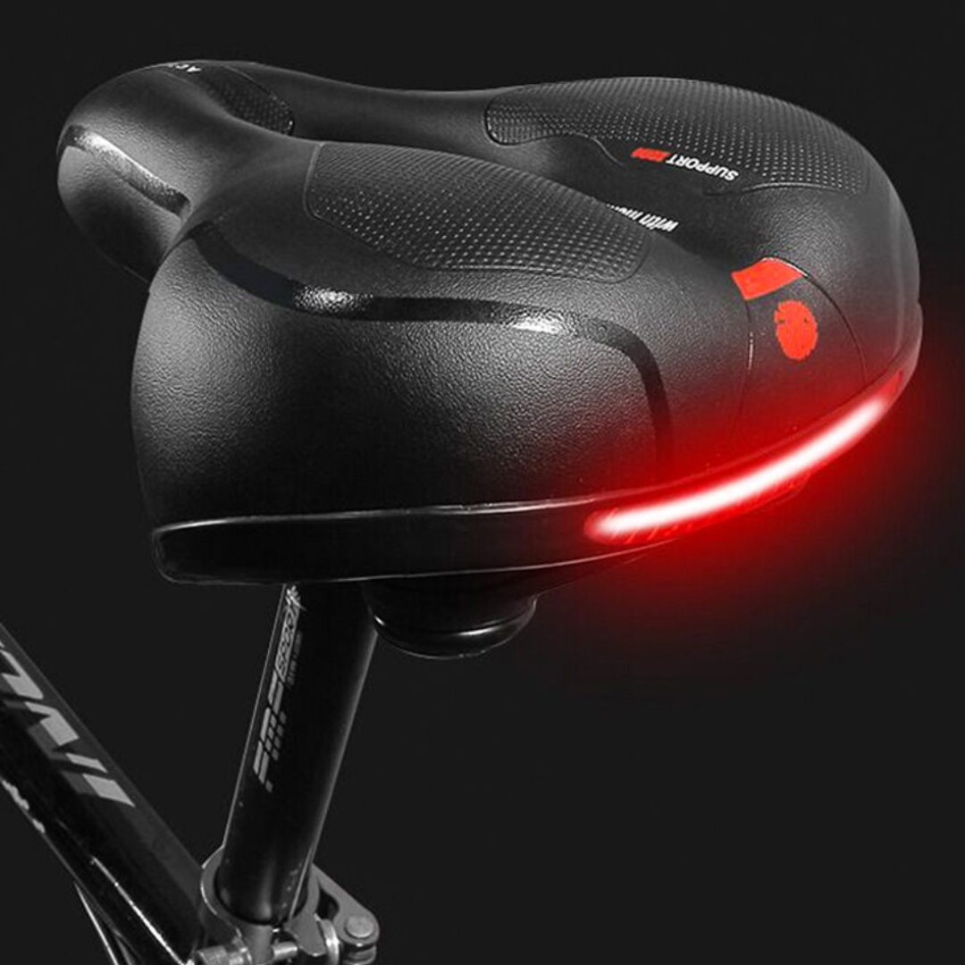Ergonomischer Unisex-Fahrradsattel mit Memoryschaum für optimalen Fahrkomfort.