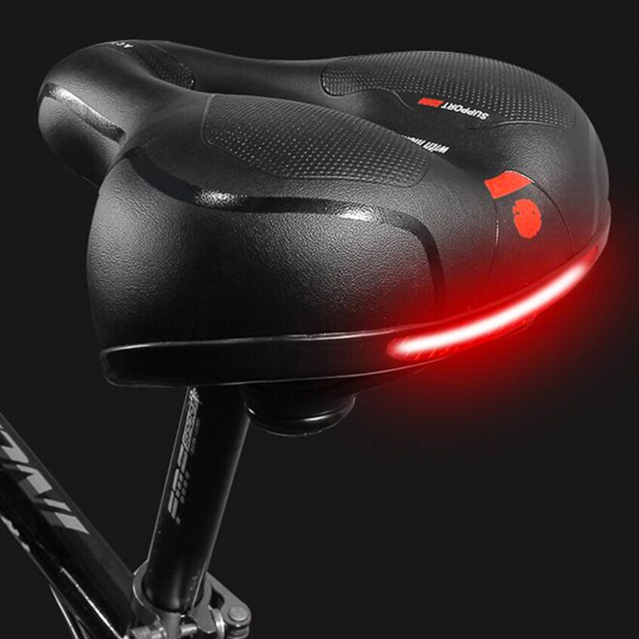 Ergonomischer Unisex-Fahrradsattel mit Memoryschaum für optimalen Fahrkomfort.