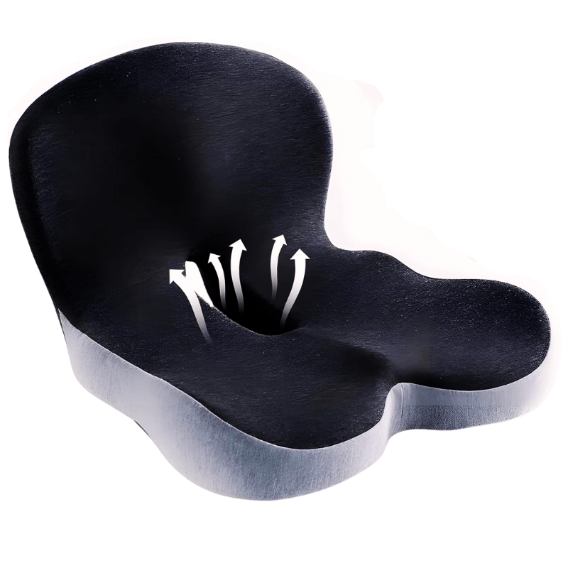 Gesundheit förderndes Memory Foam Sitzkissen, ergonomisch, für mehr Wohlbefinden den ganzen Tag.