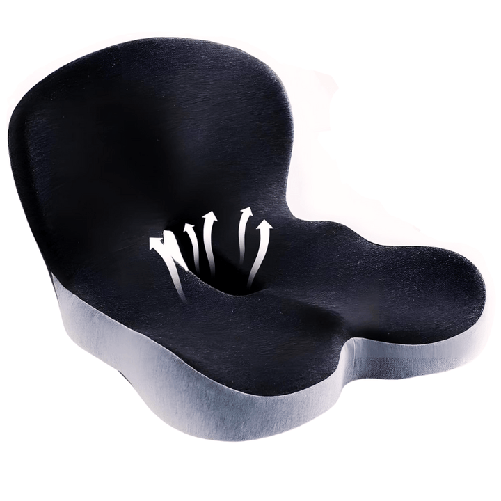 Gesundheit förderndes Memory Foam Sitzkissen, ergonomisch, für mehr Wohlbefinden den ganzen Tag.