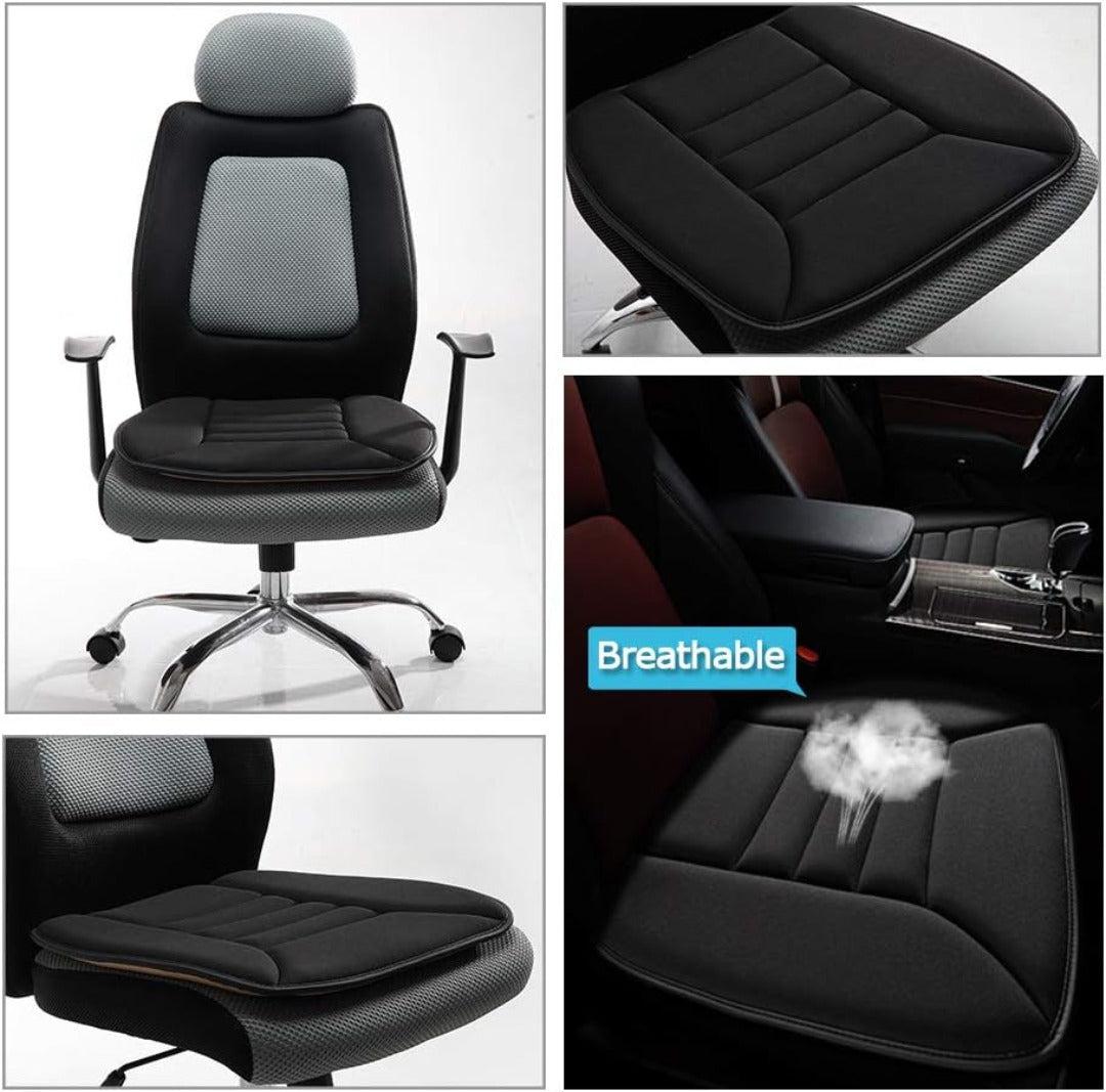 Linderung bei Rückenschmerzen: Unisex Memory Foam Autositzkissen für mehr Fahrkomfort.