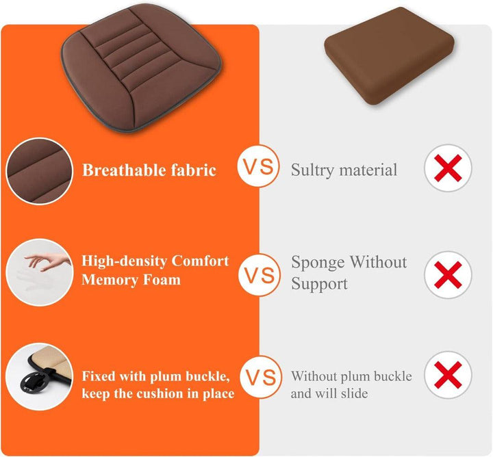 Verbessern Sie Ihr Fahrerlebnis mit diesem ergonomischen Unisex Memory Foam Autositzkissen.