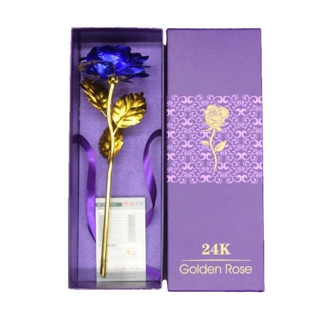 Künstliche Ewige Rose in Roségold, perfekt als langlebige Hochzeitsdekoration oder Geschenkidee.