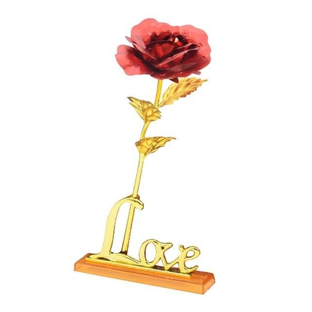 Hochwertige künstliche Rose in Roségold, eine dauerhafte Alternative für elegante Raumdekoration.