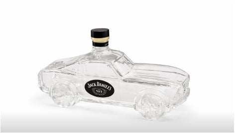 Hochwertige, exklusive Bronco Whiskyflasche, limitierte Edition, edle Karaffe für Whisky und Spirituosen in der Hausbar.