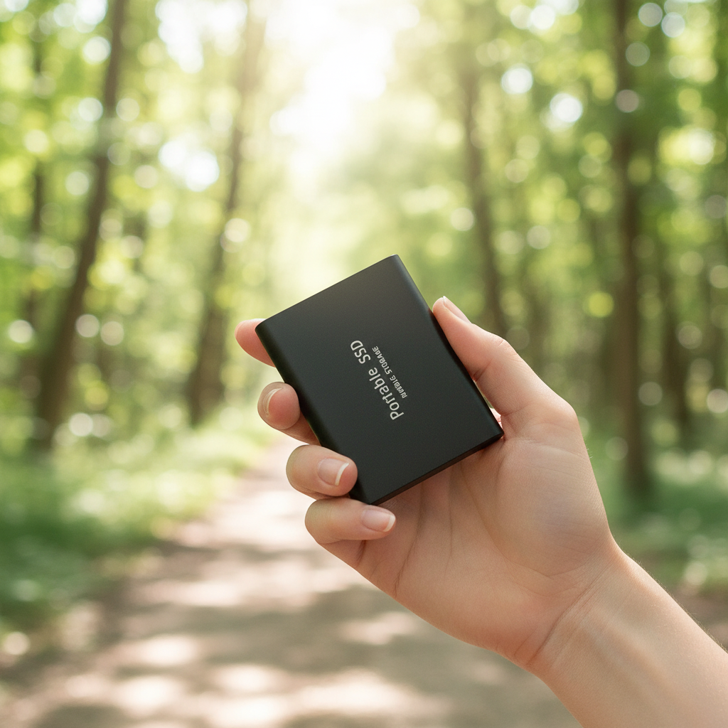 Externe StorePro SSD 128TB für schnelle Datenspeicherung. Ultrakompakter mobiler Speicher mit USB-C.