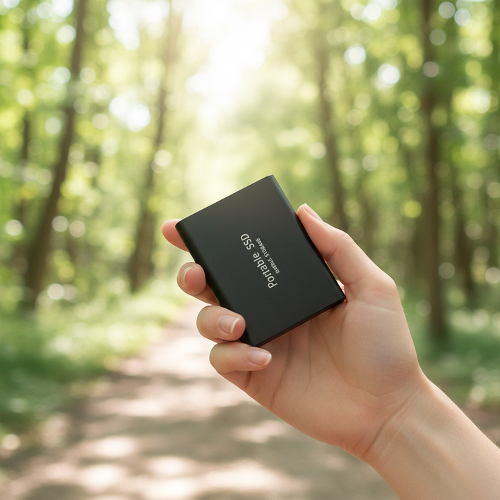 Externe StorePro SSD 128TB für schnelle Datenspeicherung. Ultrakompakter mobiler Speicher mit USB-C.