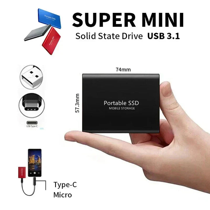 Zuverlässige Datensicherung mit externer StorePro SSD 128TB. Schneller mobiler Speicher für wichtige Dateien.