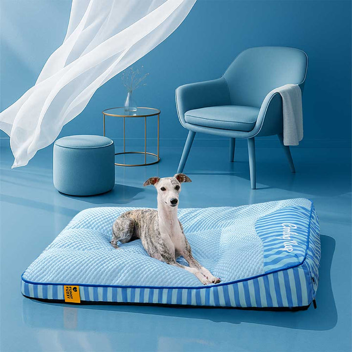 Hundebett für große Hunde, kühlend, orthopädisch, waschbar für gesunden Schlaf.