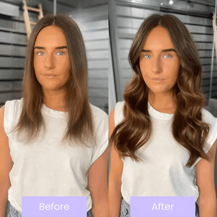 Unsichtbare Extensions für Damen: Natürliches Haarstyling mit mehr Fülle.