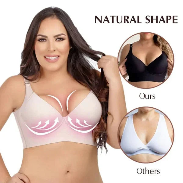 Vorderansicht: Damen Shapewear BH mit breiten Trägern für optimalen Halt, Komfort und Brust-Lift.