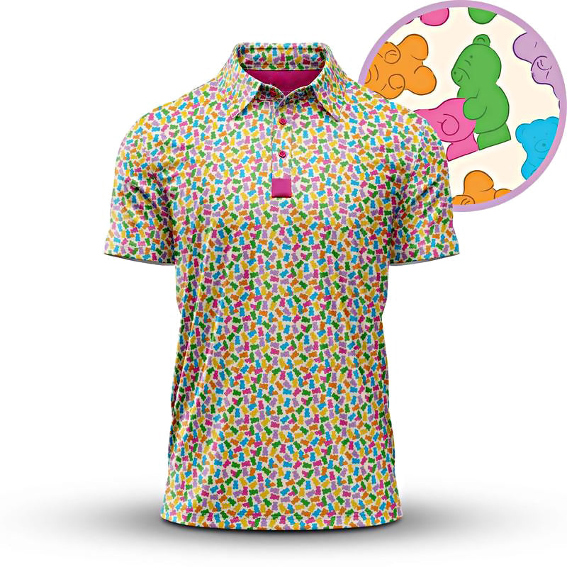 Komfortables Herren Print Shirt weiß; kurzarm, atmungsaktiv und stretch für Alltag & Urlaub.