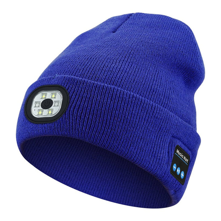 Multifunktionale Unisex Beanie mit Bluetooth-Audio & LED-Licht; perfekt für Outdoor-Aktivitäten & kalte Tage.