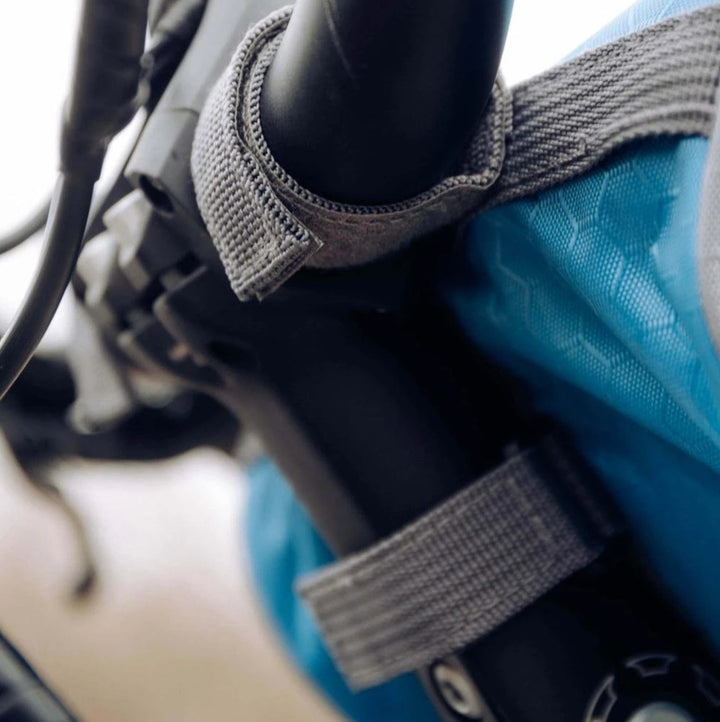 Smartphonehalter für Fahrräder: Lenkertasche mit Touchscreen & stabilem Klettsystem.