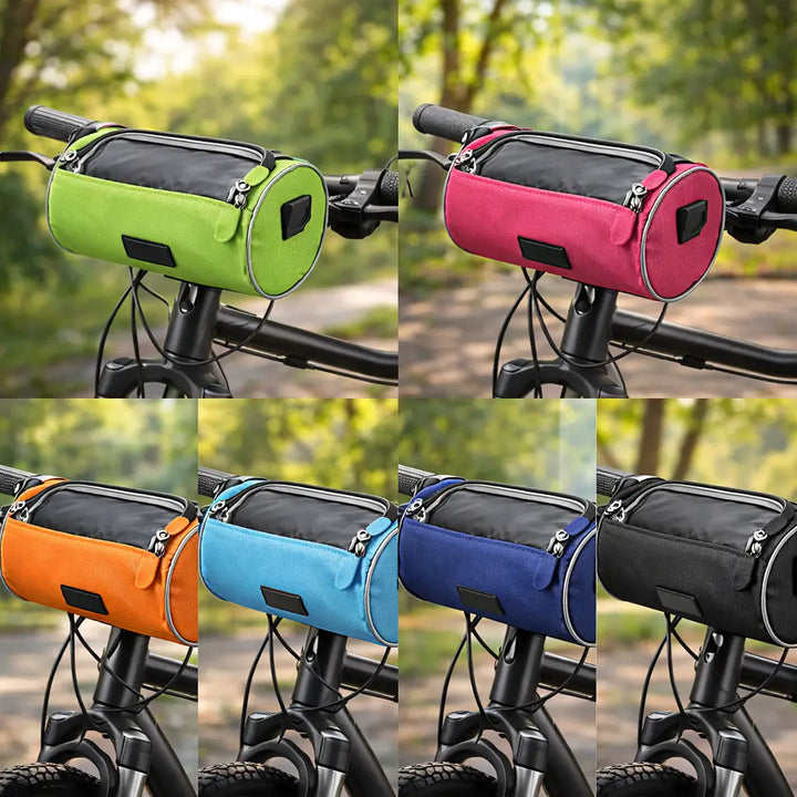 Praktische Lenkertasche für Fahrräder mit integriertem Smartphonehalter & wasserabweisendem Material.