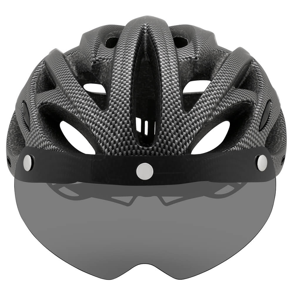 Unisex Fahrradhelm mit integriertem LED-Rücklicht für erhöhte Sichtbarkeit & Sicherheit beim Radfahren in der Dämmerung.