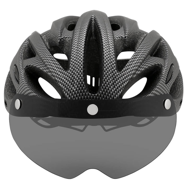 Unisex Fahrradhelm mit integriertem LED-Rücklicht für erhöhte Sichtbarkeit & Sicherheit beim Radfahren in der Dämmerung.