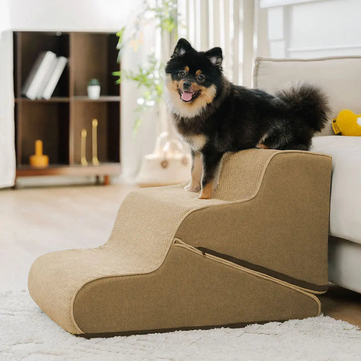 Faltbare Haustiertreppe & Rampe, 2-in-1, ideal für Hunde mit Gelenkproblemen. Sicherer Zugang zu erhöhten Bereichen.