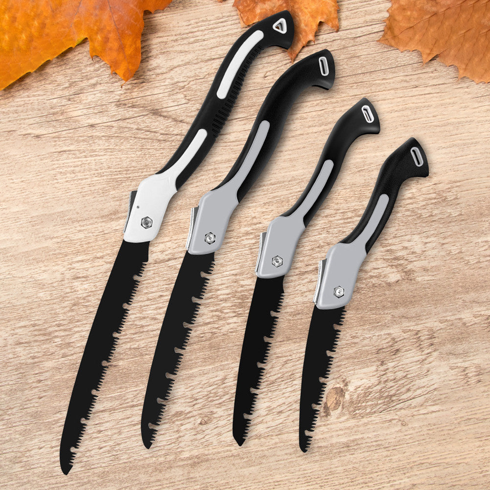 Faltbare Handsäge mit SK5 Stahlklinge für Garten, Camping & Outdoor. Robustes Gartenwerkzeug für Holzbearbeitung.