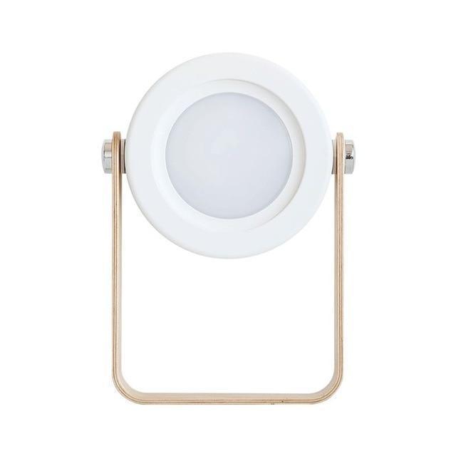 Zuverlässiges Notlicht: USB-aufladbare faltbare LED-Lampe (Grau/Weiß) schützt bei Stromausfällen.